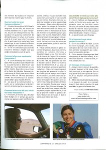 Christine Hunka dans Clara mag -  2007 - Article Rallye des Gazelles - Rallye sportif et solidaire  page 2 