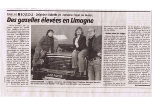 Gazelles Auvergne : 21 Décembre - LA MONTAGNE - édition régionale