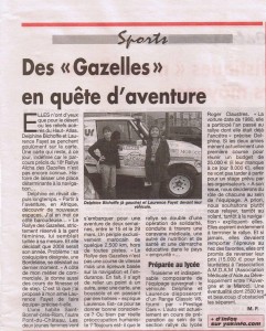 Rallye des Gazelles INFO- édition Puy de Dôme28 Janvier 