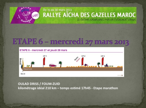 Rallye des Gazelles ETAPE 6