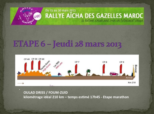 Rally des gazelles Etape 6