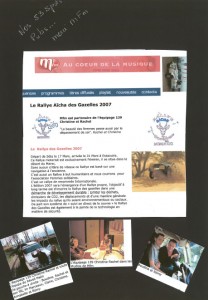 Mfm Partenaire de Christine et Rachel au rallye 2007