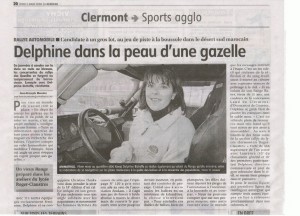 Delphine Bichoffe - Article La Montagne  article 5 mars