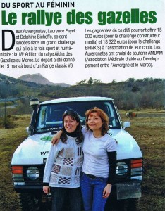 Gazelles sport Auvergne - édition Régionale Mars 