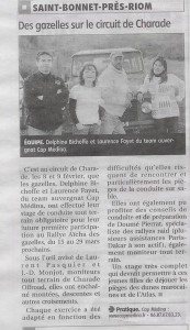 Circuit de Charade : entrainement de Gazelles 