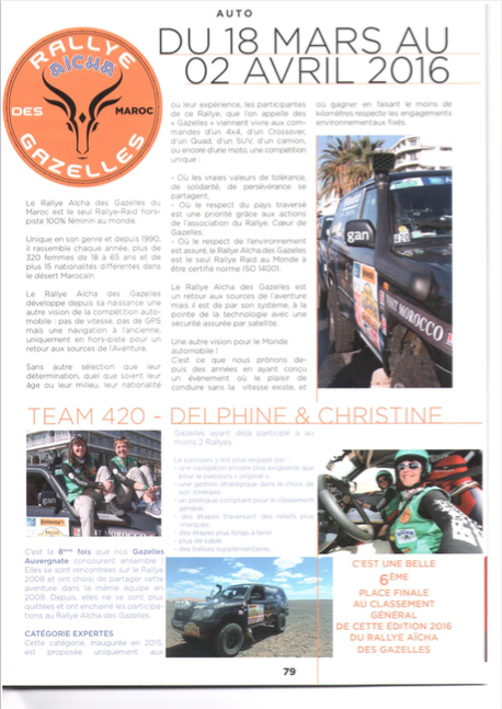 Comete - Rallye des Gazelles